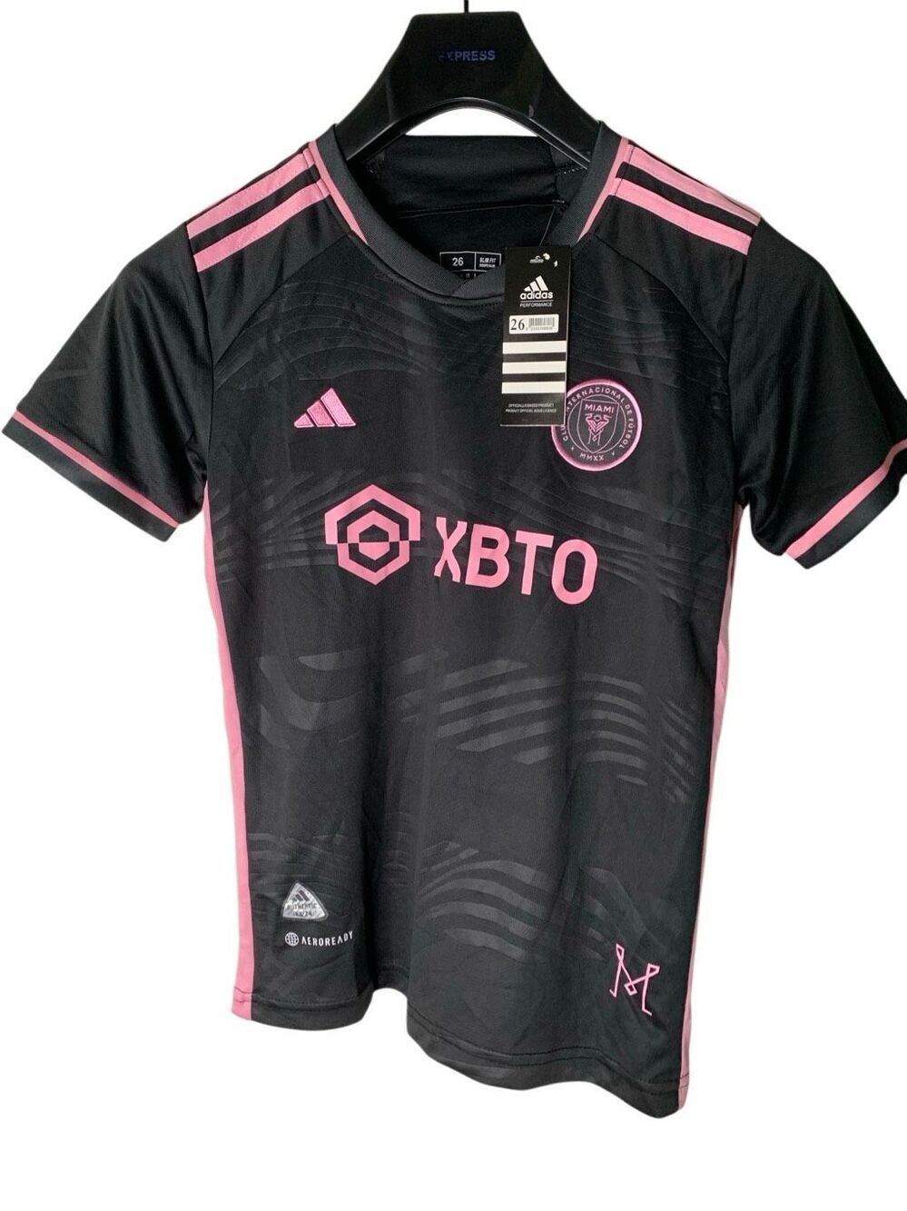 Adidas Messi 10 XBTO jersey Inter Miami Black Pink slim fit size 26 NEW WITH TAG